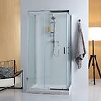 KIAMAMI VALENTINA - Cabine De Douche À 3 Côtés 70X70x70 Avec Deux Côtés Coulissants Et Un Côté Fixe - vignette