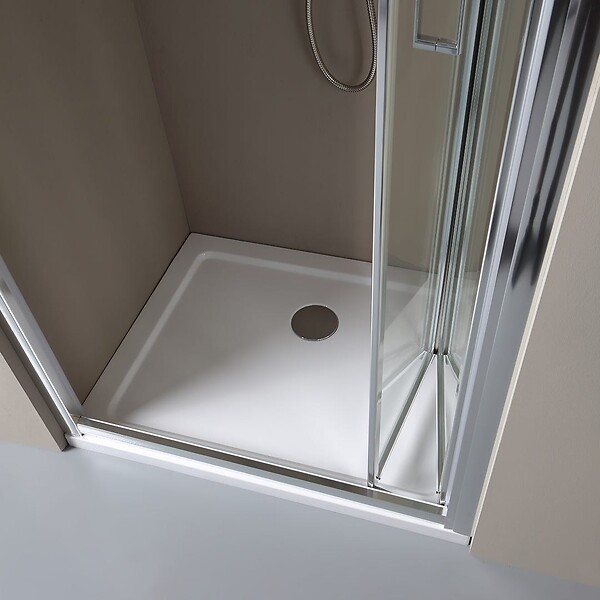 KIAMAMI VALENTINA - Porte De Niche De Douche Avec Ouverture Pliante 80Cm | Soffio - large