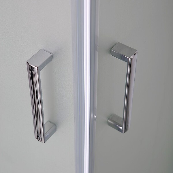 KIAMAMI VALENTINA - Cabine De Douche Verre Dépoli 6 Mm Carré 70X70 Coulissante | Giada - large