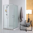 KIAMAMI VALENTINA - Cabine De Douche Complète 70X120 Cabine De Douche Coulissante Et Receveur De Douche - vignette