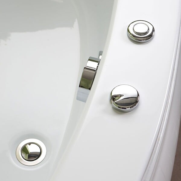 KIAMAMI VALENTINA - Baignoire D'angle Asymétrique Droite Avec Hydromassage | Ambra - large