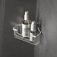 KIAMAMI VALENTINA - Porte Objets D'angle Pour Douche En Fil D'acier Blanc - vignette