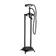 KIAMAMI VALENTINA - Robinet De Baignoire Autoportante Noir Mat De Style Rétro - vignette