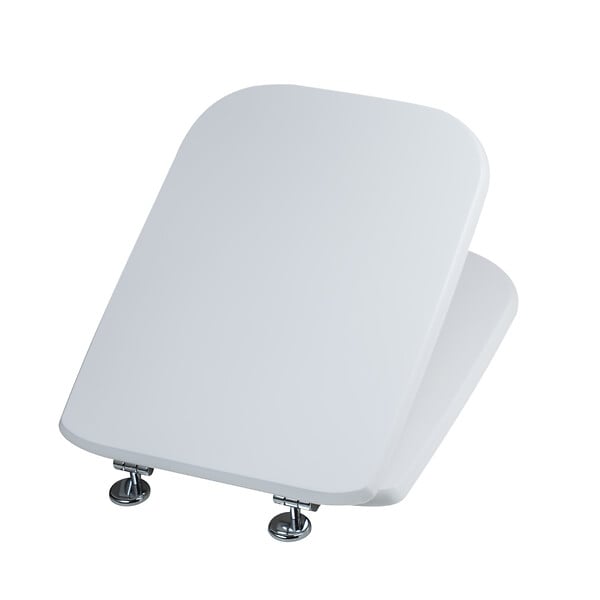 KIAMAMI VALENTINA - Siège De Toilette Blanc Compatible Avec Le Conca Avec Charnières Universelles - large