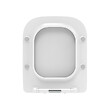 KIAMAMI VALENTINA - Housse De Siège De Toilette Carrée Slim En Thermoplastique Renforcé Blanc - vignette