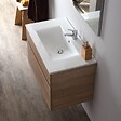 KIAMAMI VALENTINA - Meuble De Salle De Bain Suspendu 80 Cm En Chêne Well | Sole - vignette