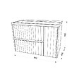 KIAMAMI VALENTINA - Meuble De Salle De Bain Suspendu De 80Cm Blanc Mat Cannelé | Cortina - vignette