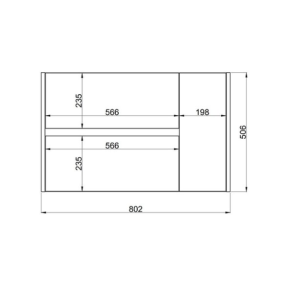 KIAMAMI VALENTINA - Meuble De Salle De Bain Suspendu De 80Cm Blanc Mat Cannelé | Cortina - large
