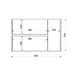 KIAMAMI VALENTINA - Meuble De Salle De Bain Suspendu De 80Cm Blanc Mat Cannelé | Cortina - vignette