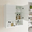 KIAMAMI VALENTINA - Pensile 2 Portes Et Espace Ouvert Blanc Décapé | Toscana - vignette