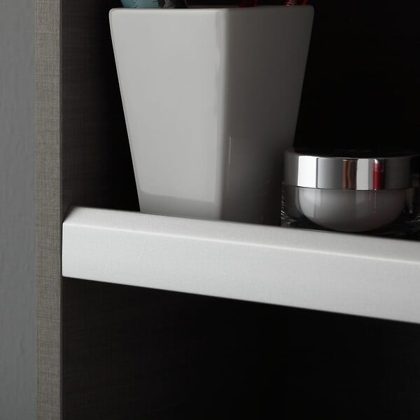 KIAMAMI VALENTINA - Colonne Tournante Avec Miroir Et Compartiment Ouvert Couleur Gris - large