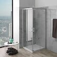 KIAMAMI VALENTINA - Cabine De Douche Carré 80X80 Avec Profils Blancs | Venere - vignette
