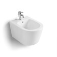 KIAMAMI VALENTINA - Bidet Suspendu En Céramique Arrondi | Blues - vignette