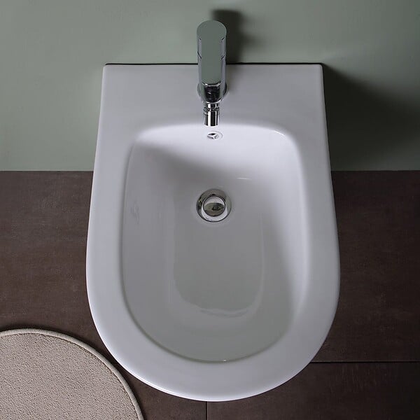 KIAMAMI VALENTINA - Bidet Suspendu En Céramique Arrondi | Blues - large