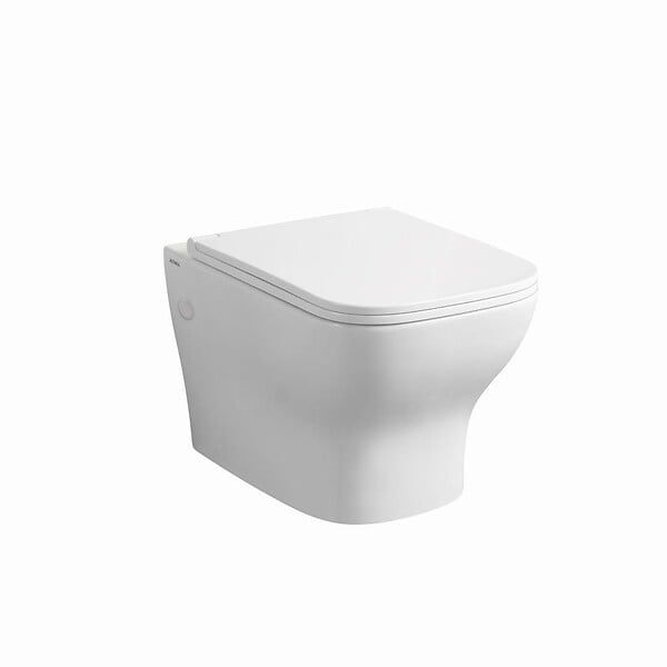 KIAMAMI VALENTINA - Paire D'articles Sanitaires : Bidet Et Toilette Suspendue En Céramique Blanche | Swing - large