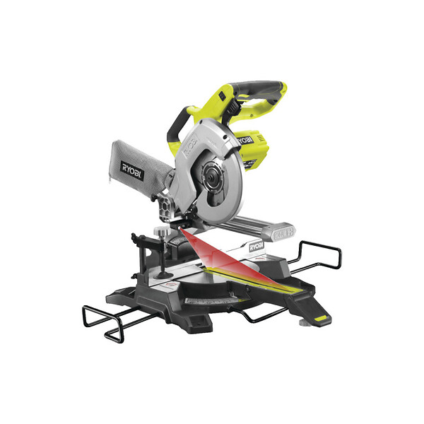 RYOBI - Scie à onglet radiale RYOBI 18V One Plus - sans batterie ni chargeur - R18MS216-0 - large