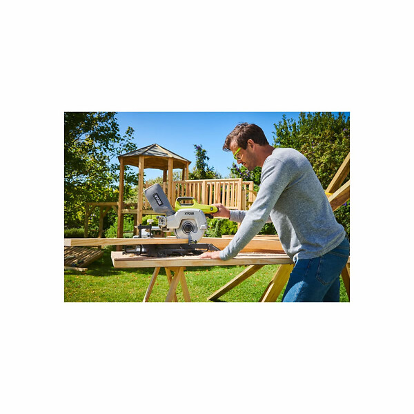 RYOBI - Scie à onglet radiale RYOBI 18V One Plus - sans batterie ni chargeur - R18MS216-0 - large