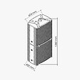 MON MARCHE DECO - Lot de 2 récupérateurs d'eau 126L + Kit de Jumelage Vertical - vignette
