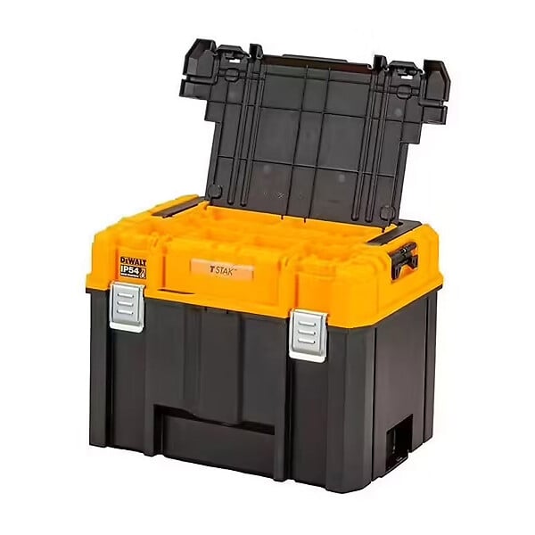 DEWALT - Coffret TSTAK IP54 - grande contenance avec organiseur supérieur et longue poignée DEWALT DWST83343-1 - large