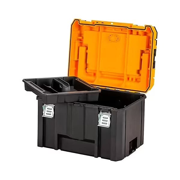 DEWALT - Coffret TSTAK IP54 - grande contenance avec organiseur supérieur et longue poignée DEWALT DWST83343-1 - large