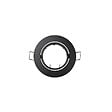 EDM - Bague spot métallique halogène oscillant EDM - Noir - Diamètre 8,4cm - vignette