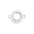 EDM - Bague spot métallique halogène oscillant EDM - Blanc - Diamètre 8,4cm - vignette