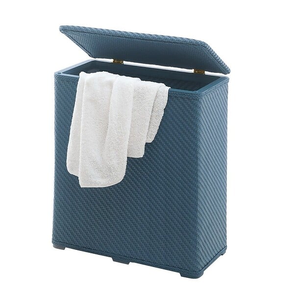 KIAMAMI VALENTINA - Panier À Linge En Résine Thermoplastique Bleu | Robinia - large