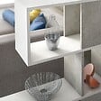 KIAMAMI VALENTINA - Étagère De Séparation En Bois Blanc Avec Inserts En Ciment - vignette