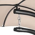 TECTAKE - Fauteuil suspendu Elaria avec pare-soleil et poche latérale beige - vignette