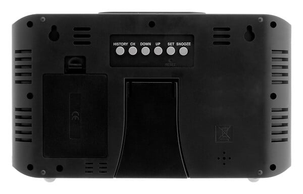 ZENITECH - Station météo effet bois avec capteur sans fil (IP44) - Zenitech - large