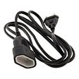 ZENITECH - Rallonge de câble HO5VV-F 2x1mm² - 2m - noir - Zenitech - vignette