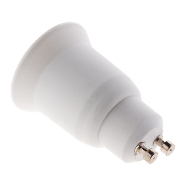 ZENITECH - Adaptateur de douille GU10 vers E27 à baïonnette - ampoules LED et halogènes - Blanc - Zenitech - large