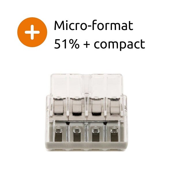 WAGO - Mini borne S2273 avec 8 entrées et conducteurs 2,5mm² - Wago - large