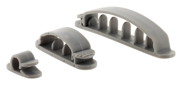 ZENITECH - Lot de 10 fixes et range cordon ou câble (autocollants) - Zenitech - large