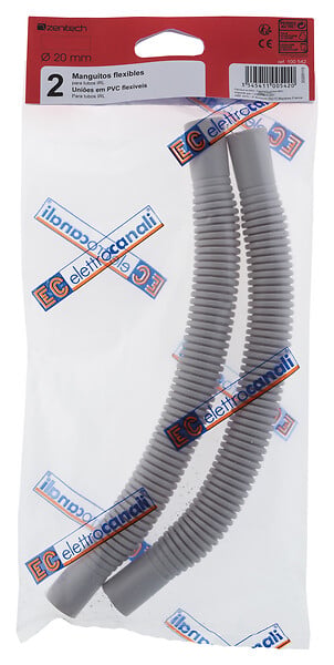 ZENITECH - Lot de 2 manchons flexibles Ø20mm - Gris - Zenitech - large