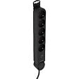 ZENITECH - Bloc multiprise parafoudre 5x16A + interrupteur - Noir - Zenitech - vignette