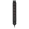 ZENITECH - Bloc multiprise parafoudre 5x16A + interrupteur - Noir - Zenitech - vignette