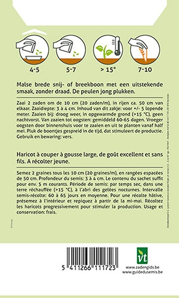 ARBORIX - Haricots à Couper Nains Atlanta - Ca. 50 gr (Livraison Gratuite) - large