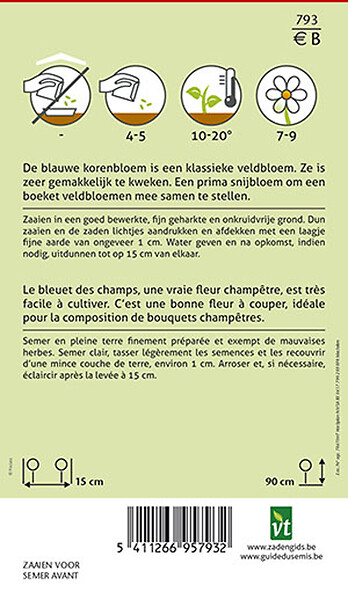 ARBORIX - Centaurée Bleuet Des Champs - Ca. 1 gr (Livraison Gratuite) - large