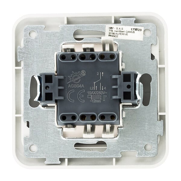 ZENITECH - Interrupteur simple Antaria 10A - Ivoire - Zenitech - large