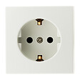 ZENITECH - Prise Schuko saillie 16A Bel'Vue - Blanc - Zenitech - vignette