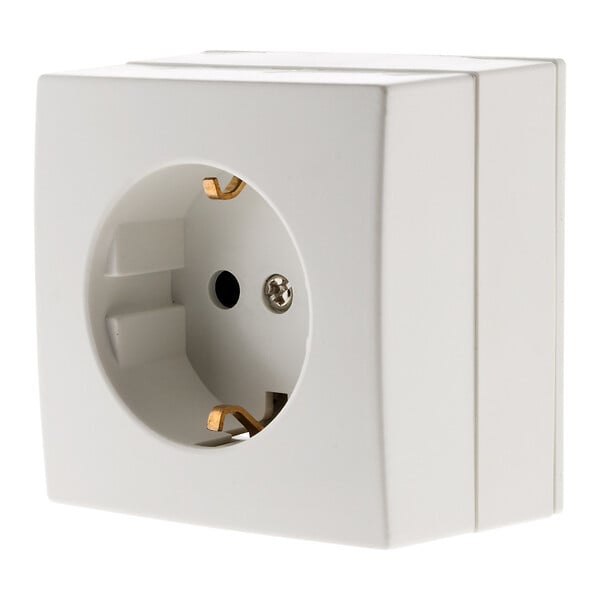 ZENITECH - Prise Schuko saillie 16A Bel'Vue - Blanc - Zenitech - large