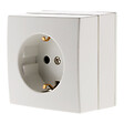 ZENITECH - Prise Schuko saillie 16A Bel'Vue - Blanc - Zenitech - vignette