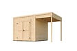 LASITAMAJA - Abri bois FYNN 1.5 - 28 mm - surface hors tout 8.30m2 - avec extension - vignette
