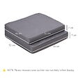 OUTSUNNY - Coussins de fauteuil de jardin zippés déhoussables - galettes de chaise de jardin - épais rembourrage 7 cm - polyester haute densité gris - vignette