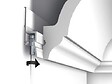 ORAC DECOR - Kit Cimaise tableau DecoRail Artiteq 200 cm + corniche Orac Decor CX126 - 200 x 9 x 9 cm - vis & chevilles murs mixtes - vignette