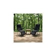 O'CAMP - Lot de 2 fauteuils de camping relax pliables - Multipositions - 62 x 92 x 105 cm - vignette