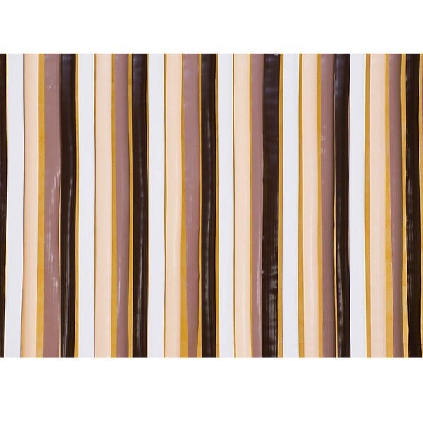 CONFORTEX - Rideau de porte lanières plastique Marron/beige - large