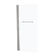 KINDFORD - Paroi de baignoire relevable - Gris chrome - L75xH145cm - vignette
