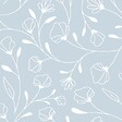 99DECO - Contremarches PVC pour escalier - floral bleu - Lot de 5 (18x100 cm) - vignette